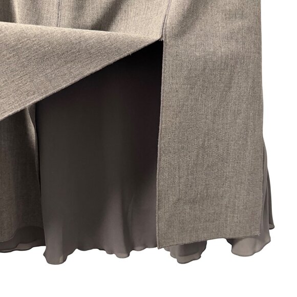 Etcetera Womens Grey A-Line Skirt Size 6 Polyester Viscose Blend - Picture 7 of 12
